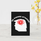 Carte No Strings Attached Funny Sarcastic Saying Adult H (Fleur jaune)