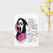 Carte No You Hang Up Funny Valentine  (Fleur jaune)