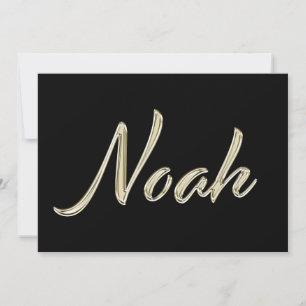 Carte Noah White Gold Handwriting