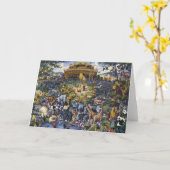 Carte Noahs Ark Animaux (Fleur jaune)