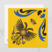 Carte Nobile Contrada dell'Aquila Palio di Siena (aigle) (Devant / Derrière)