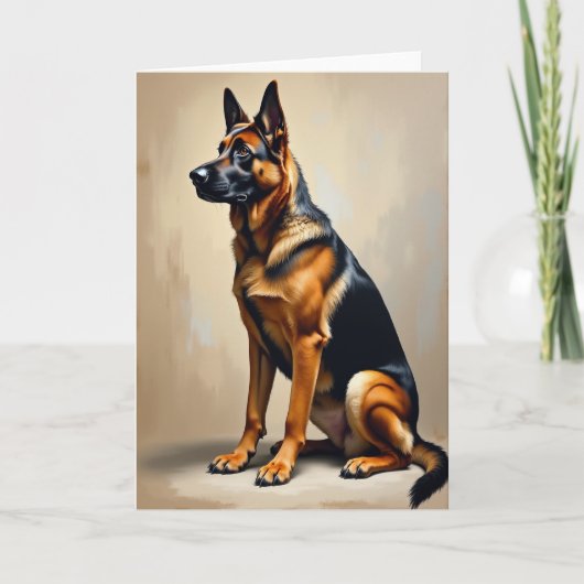 Carte Noble Chien Douce Fête des Pères (Devant)