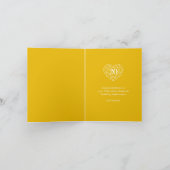 Carte Noces de diamant doré 20 ans (Intérieur)