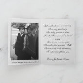 Carte Noces de mariage 25 ans Élégant (Intérieur)