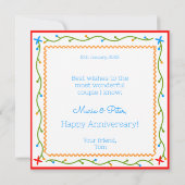 Carte Noces de mouchoirs portugais (Dos)