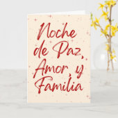 Carte Noche De Paz (Fleur jaune)