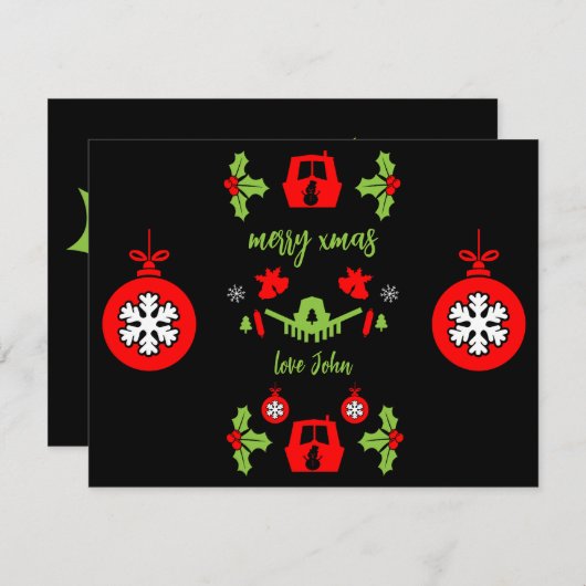 Carte Nocturnes du canal de Noël (Devant / Derrière)