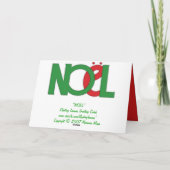Carte NOEL (Dos)