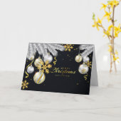 Carte Noël (Fleur jaune)