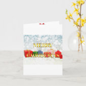 Carte Noël (Fleur jaune)