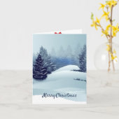 Carte Noël (Fleur jaune)