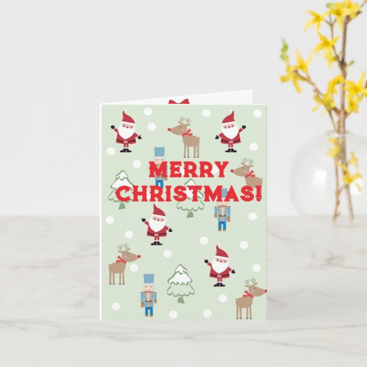 Carte Noël (Fleur jaune)