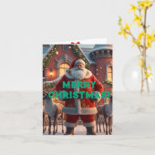 Carte Noël (Fleur jaune)