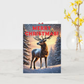 Carte Noël (Fleur jaune)