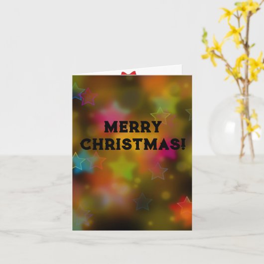 Carte Noël (Fleur jaune)