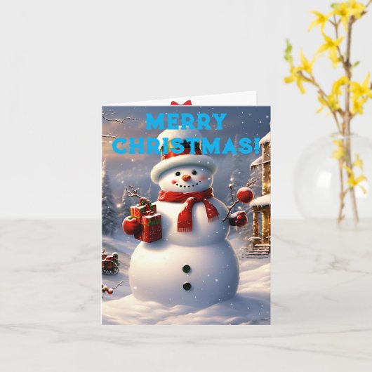 Carte Noël (Fleur jaune)