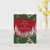 Carte Noël (Fleur jaune)