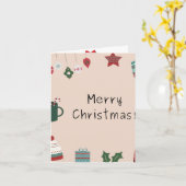 Carte Noël (Fleur jaune)