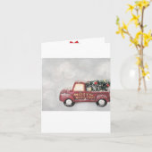 Carte Noël (Fleur jaune)