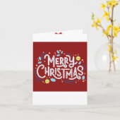 Carte Noël (Fleur jaune)