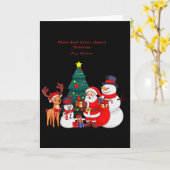 Carte Noël1 (Fleur jaune)
