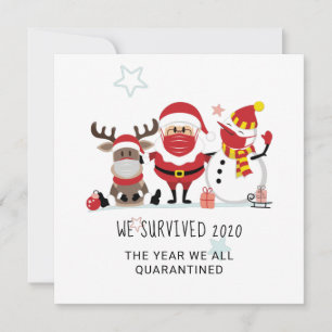 Carte Noël 2020 Nous tous mis en quarantaine Commémorati