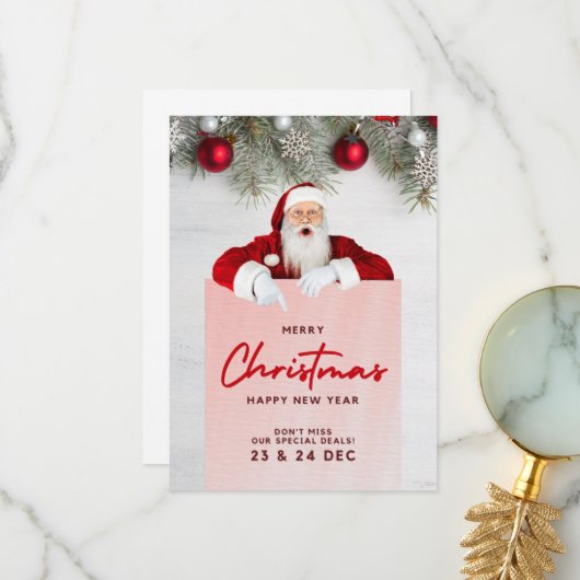 carte noël 2025 (Devant/Arrière en situation)