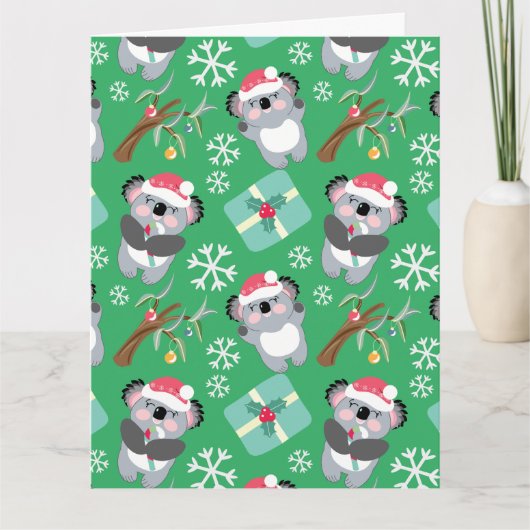 Carte Noël à Cute Koala (Devant)