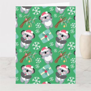 Carte Noël à Cute Koala