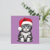 Carte Noël à Kitten (Debout devant)