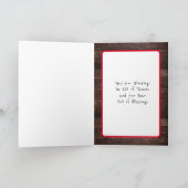 Carte Noël à la campagne | Bas en bottes de cowboy  (Intérieur)