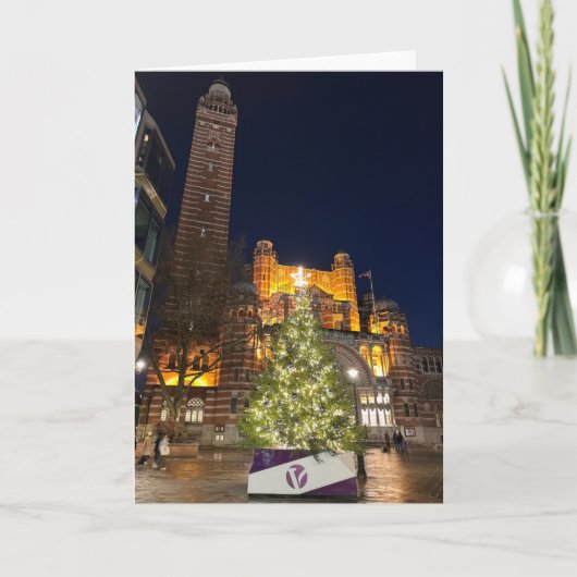 Carte Noël à la cathédrale de Westminster, Londres Royau (Devant)