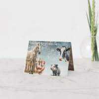 "Noël à la grange" Personnalisable