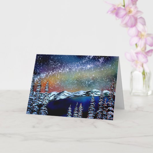 Carte Noël à Lake Tahoe (Orchidée)