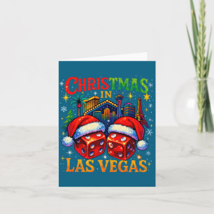 Carte Noël à Las Vegas Conception de vacances drôle Long