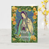 Carte Noël À Notre-Dame De Guadalupe (Fleur jaune)
