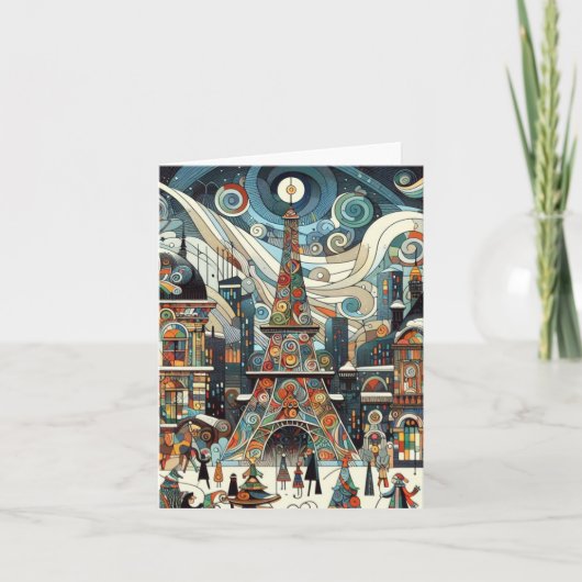 Carte Noël à Paris (Devant)