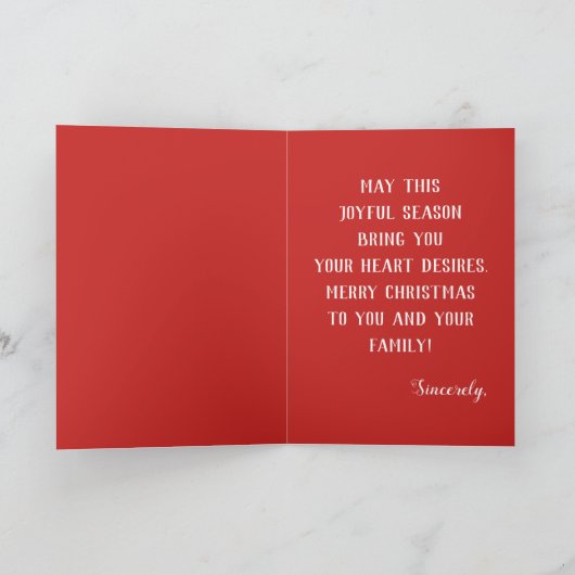 Carte Noël à Pingouin mignon Festif (Intérieur)