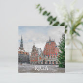 Carte Noël à Riga Lettonie (Debout devant)