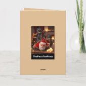 Carte Noël à thème herbe à chat drôle (Dos)