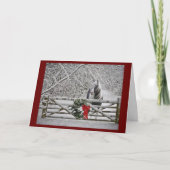 CARTE NOËL "À TRAVERS LES MILES" (Devant)