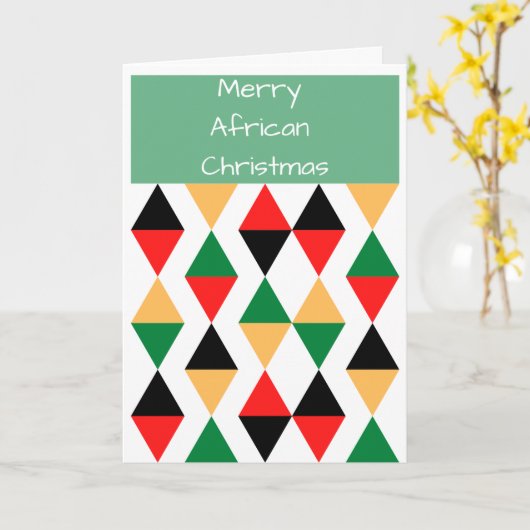 Carte Noël africain (Fleur jaune)