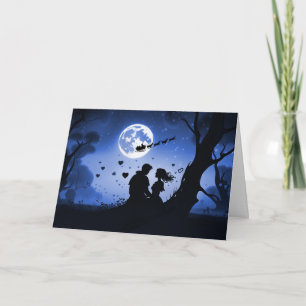 Carte Noël Amour Romance Magie de Noël Couple
