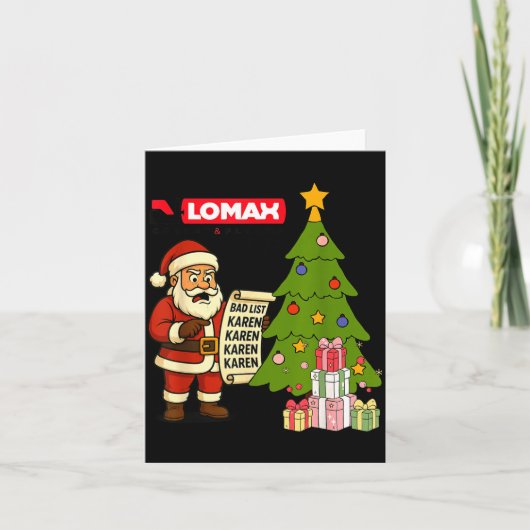 Carte Noël amusant (Devant)