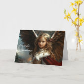 Carte Noël Angel (Fleur jaune)