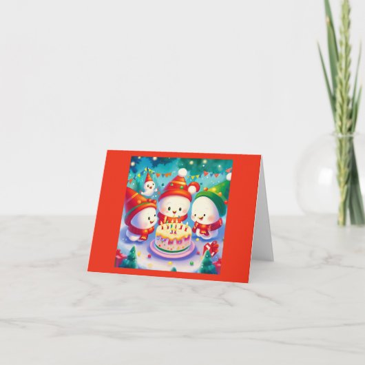 Carte Noël Anniversaire 6 (Devant)