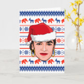 Carte Noël AOC (Fleur jaune)
