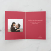 Carte Noël Arbre coeur Joyeux Anniversaire Photo (Intérieur)