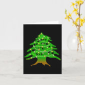 Carte Noël Arbre Libanais Liban Drapeau Ced de Noël (Fleur jaune)