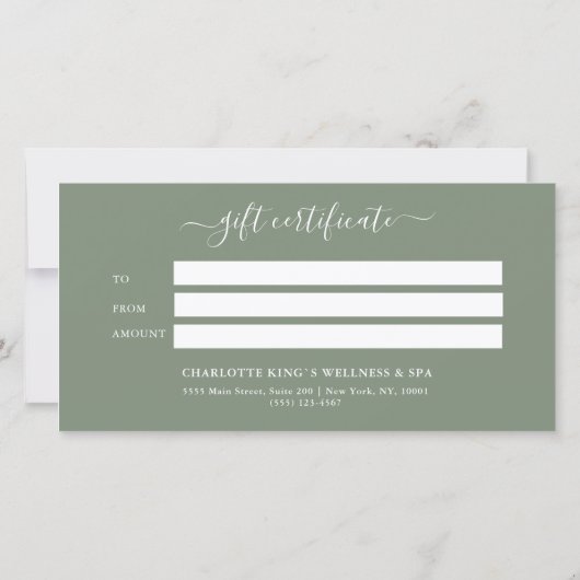 Carte Noël Arbre rouge rose vert certificat cadeau (Dos)